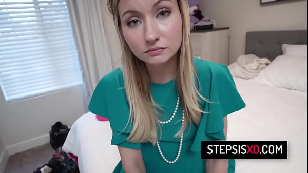 Blonde teen Emma Sirus POV sex with her stepbrother